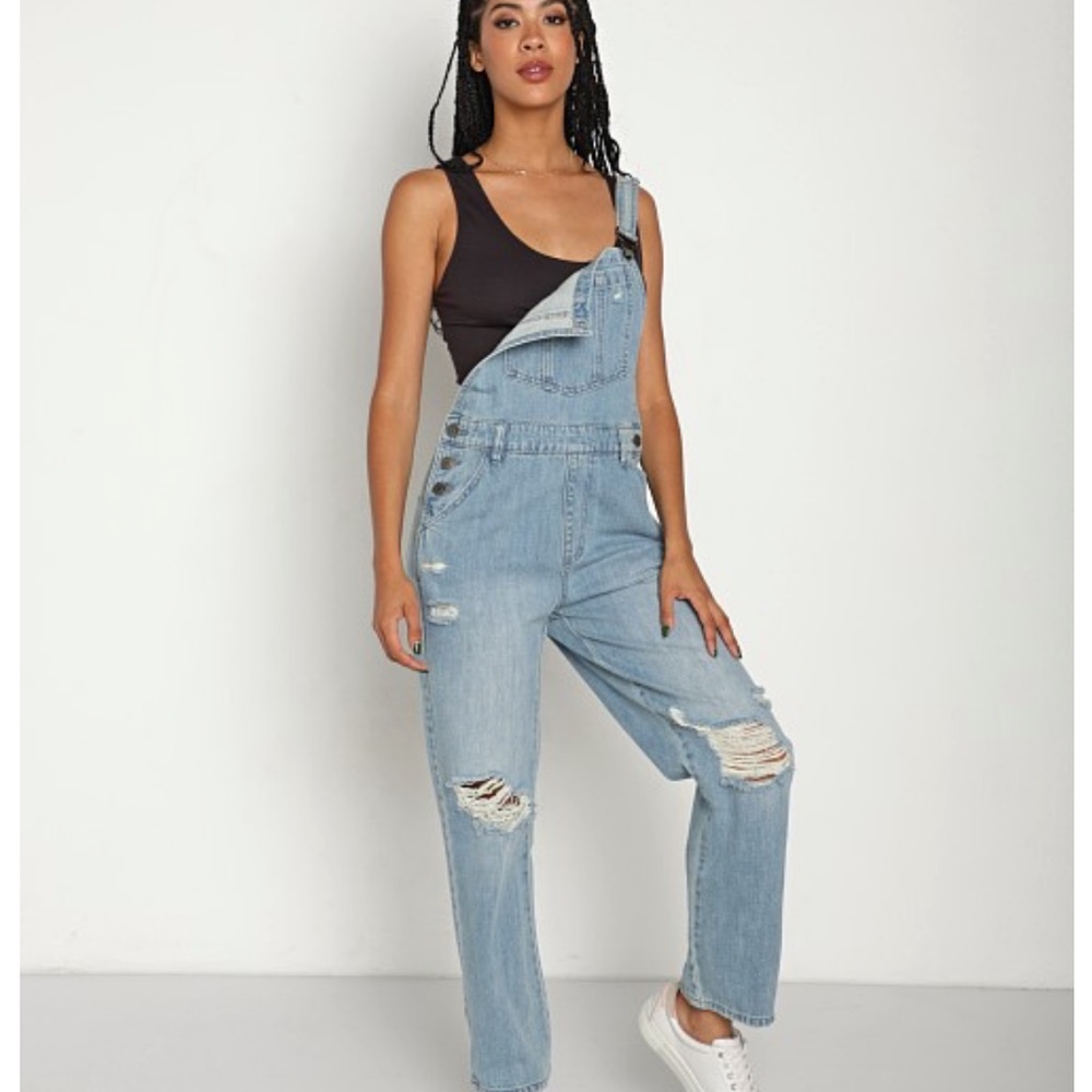 Show Me Your Mumu Oakland Overalls Vintage Indigo. New with tags. Size Small. - Picture 2 of 15